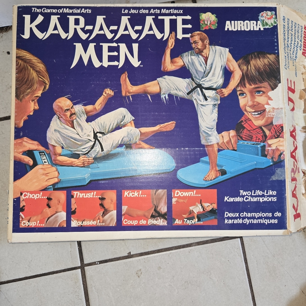 Vintage KARA-A-ATE MEN By AURORA 1975 Karate GI Joe Adventure Team Era